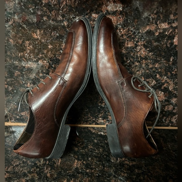 Cole Haan/nike Air Maroon Leather Oxford Shoes 9 main image 5